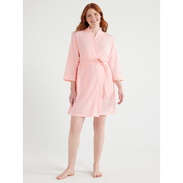 Joyspun Women’s Waffle Kimono Robe, Sizes S to 3X - Walmart.com | Walmart (US)