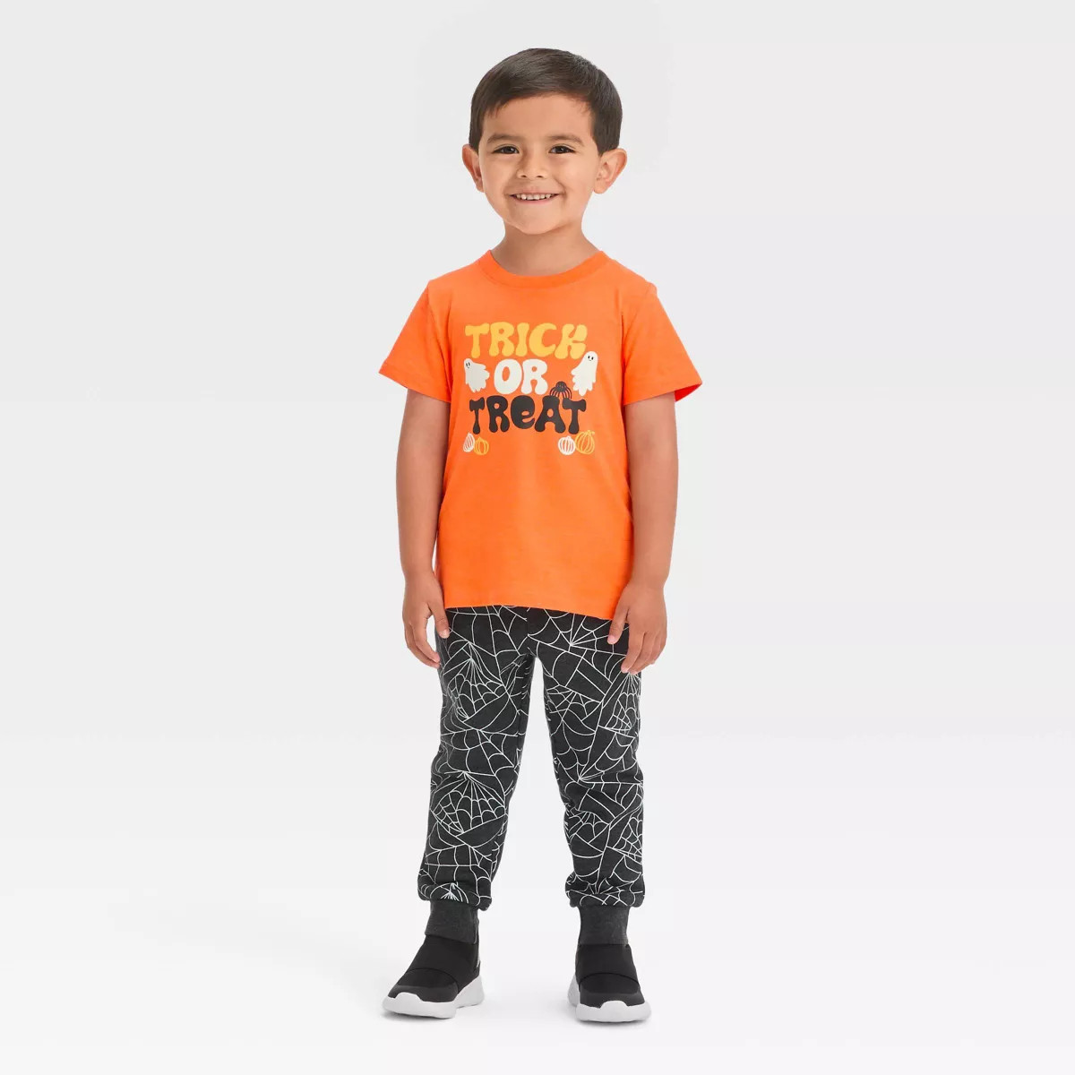 Toddler Boys' Halloween Fleece Jogger Pants Set - Cat & Jack™ Black | Target