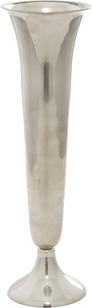 The Novogratz Aluminum Fluted Vase, 5" x 5" x 14", Silver | Amazon (US)