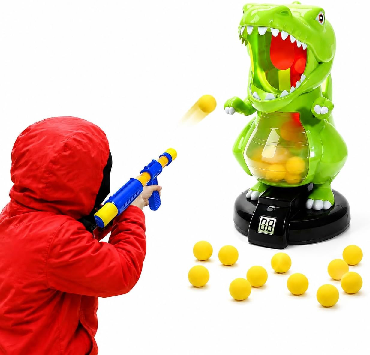 EagleStone T-rex Dinosaur Shooting Toy for Boy Kids with LCD Auto Scoring | Amazon (US)
