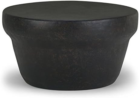 SIMPLIHOME Garvy Industrial 33 inch Wide Metal Coffee Table in Rustic Bronze, Fully Assembled, En... | Amazon (US)