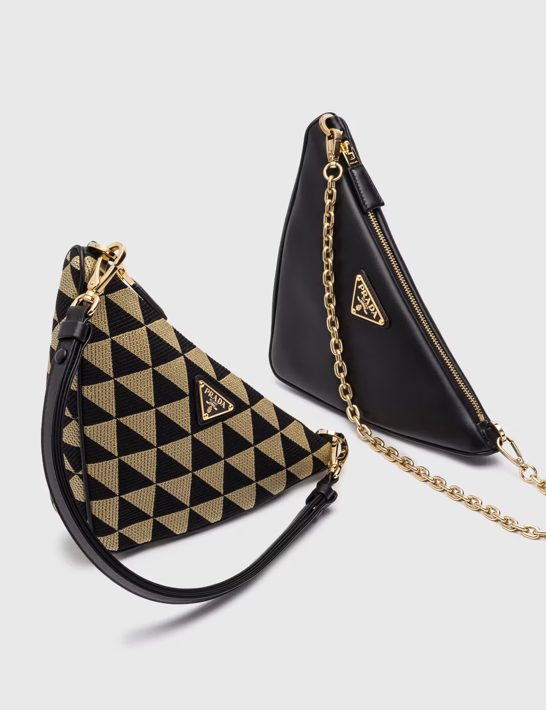 Prada Symbole Leather And Fabric Mini Bag | Hypebeast