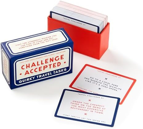 Brass Monkey - Challenge Accepted – Travel Tasks Deck of 100 Double Sided Unique Challenge Card... | Amazon (US)