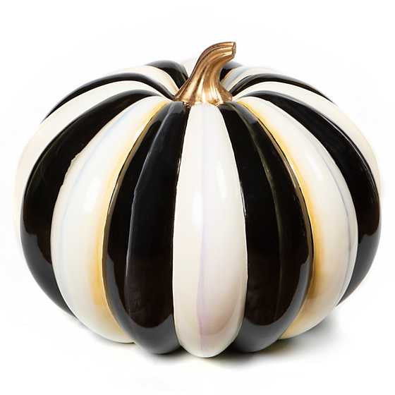 Courtly Stripe Outdoor Pumpkin | MacKenzie-Childs