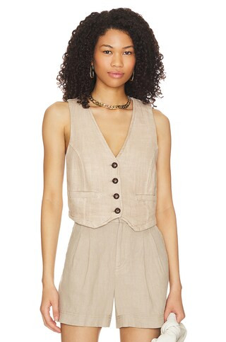 Charley Linen Vest
                    
                    Free People | Revolve Clothing (Global)