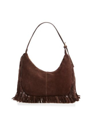 Aqua Large Fringed Suede Hobo Bag - Exclusive | Bloomingdale's (US)