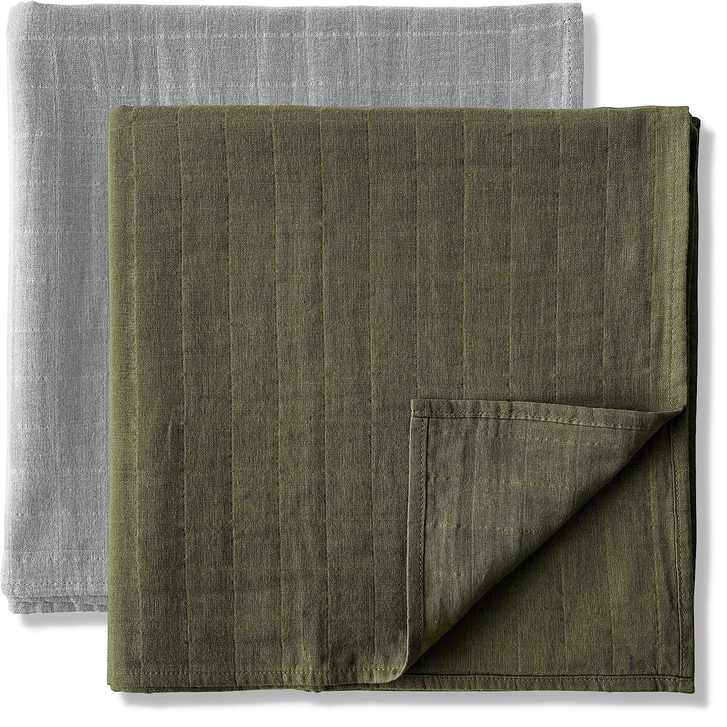 MOZAH Organic Muslin Swaddle Blankets - 100% Soft Organic Cotton - Baby Girl Blanket and Baby Boy... | Amazon (US)