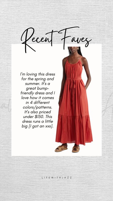 Recent fave: 

I love this cotton & silk tie waist tiered sundress from Nordstrom! I recently got it for my trip to Japan and I’m loving it so far. It’s bump-friendly, comes in 4 colors/patterns and priced under $150. It also has pockets!! 

#LTKSeasonal #LTKbump
