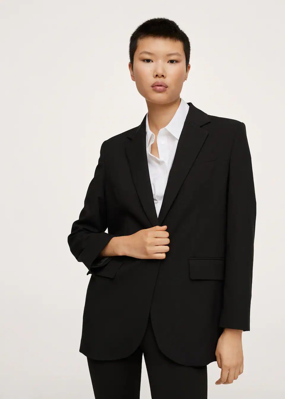 Pocketed oversize blazer | MANGO (US)