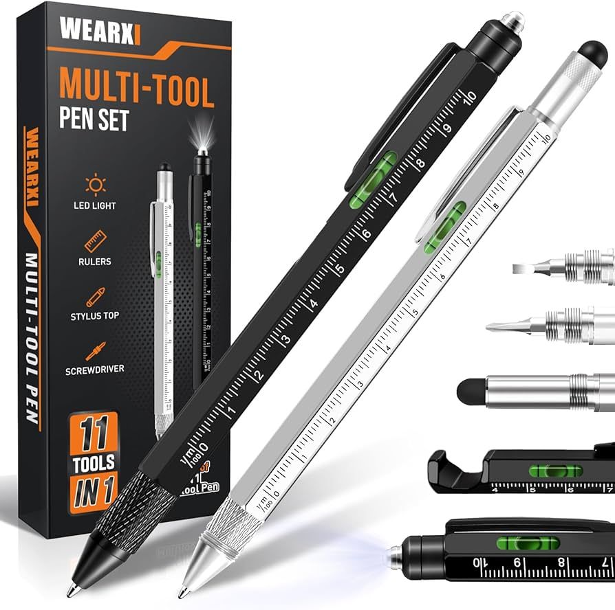 WEARXI Gifts for Men, 11 in 1 Multitool Pen Stocking Stuffers for Men Adults, Christmas Gifts for... | Amazon (US)