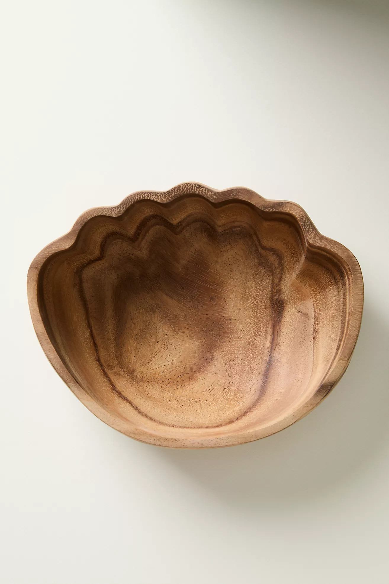 Wood Shell Serve Bowl | Anthropologie (US)