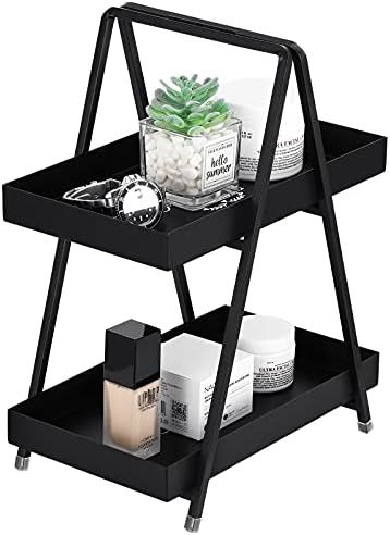 Shinowa 2 Tier Tray, Bathroom Organizer Countertop Storage Shelf Cosmetic Organizer Holder Kitche... | Amazon (US)