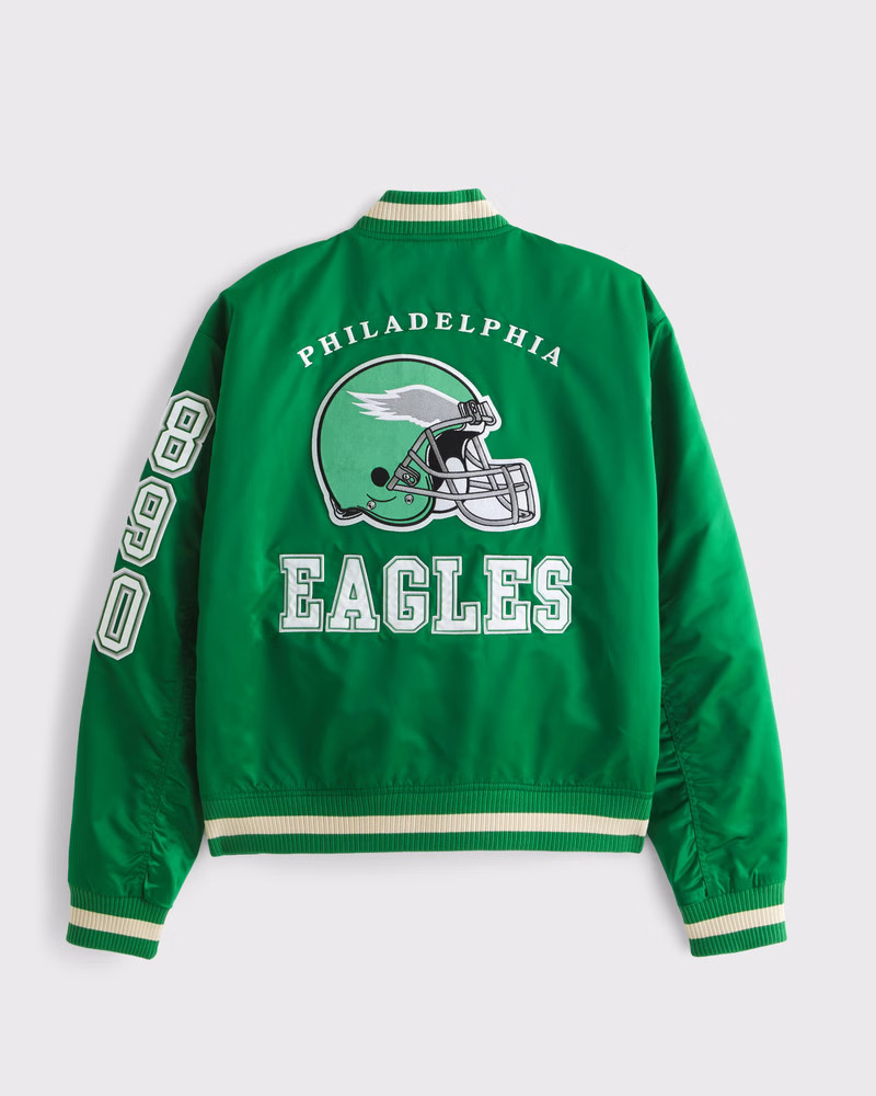 Philadelphia Eagles Varsity Bomber Jacket | Abercrombie & Fitch (US)