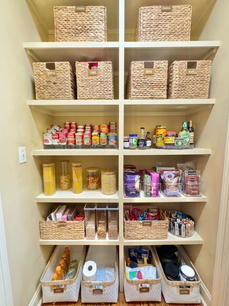 Baskets, turntables, decanters, oh my! 🤩We used all of our favorite products to achieve pantry perfection in this project. 

#LTKfamily #LTKhome