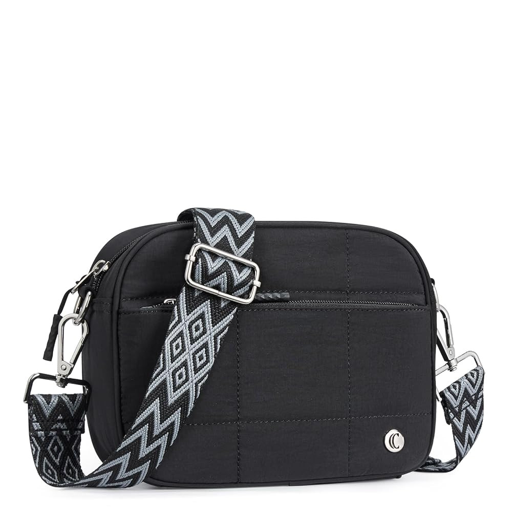 CLUCI Quilted Crossbody Bags for Women Lightweight Puffer Shoulder Bag Travel Purses with Wide St... | Amazon (US)