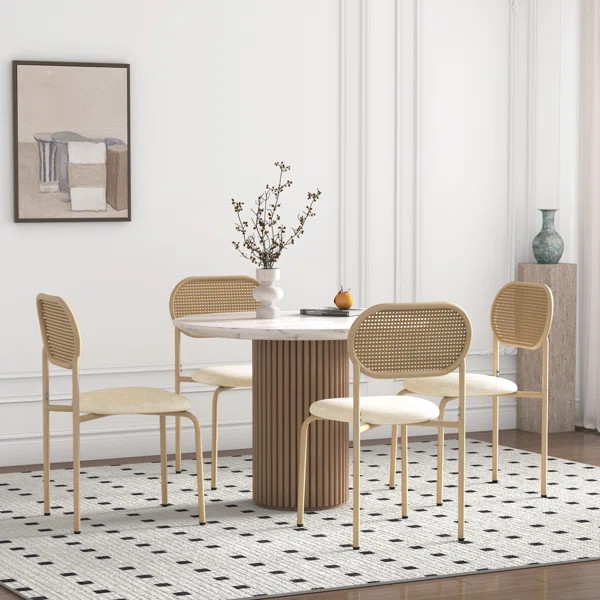 Attlee Metal Side Chair Dining Chair | Wayfair North America