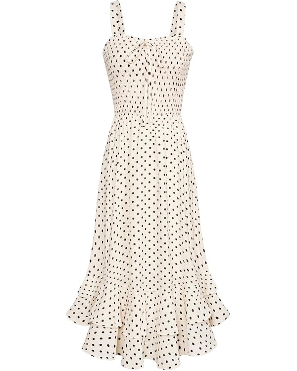 GRACE KARIN Women's 2026 Summer Floral Boho Dress Square Neck Strapped Swing A Line Sundress Beac... | Amazon (US)