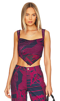 Miaou Tati Top in Stone Red from Revolve.com | Revolve Clothing (Global)