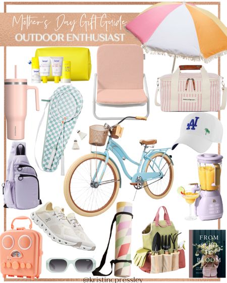 Mother’s Day gift guide for the outdoorsy mom. Beach essentials. Spring essentials. Summer essentials. Beach chair. Beach umbrella. Pink cooler. Water proof Bluetooth speaker. Sling bag. Stanley Cup dupe. Summer beauty essentials. Cute mom gifts. Fitness mom gifts. Gardening gift. Sporty gift.

#LTKstyletip #LTKfit #LTKGiftGuide