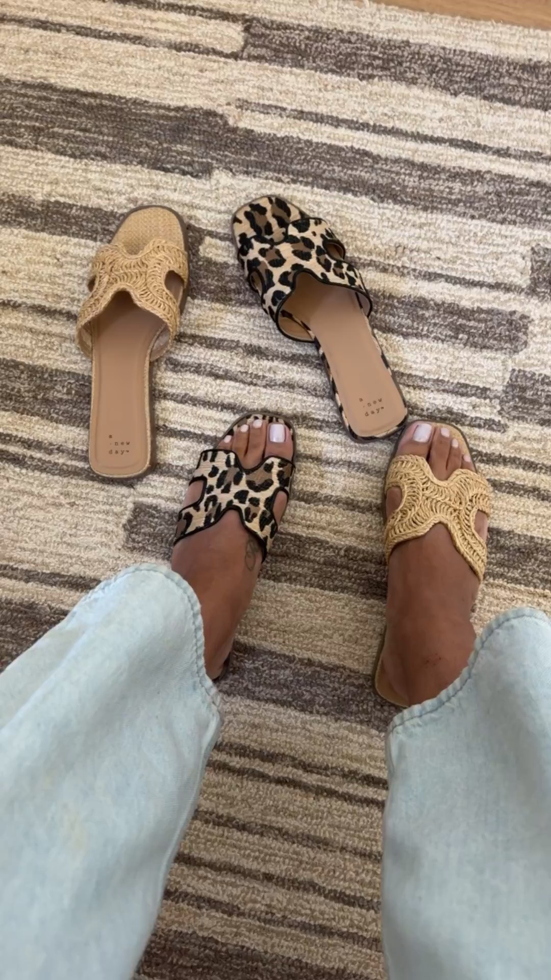 So cute and only $30! Leopard and raffia sandals. They fit tts but you can size down if you are between sizes. I’m a 9.5/10 and did a 9.5

#LTKWorkwear #LTKOver40 #LTKgrwm