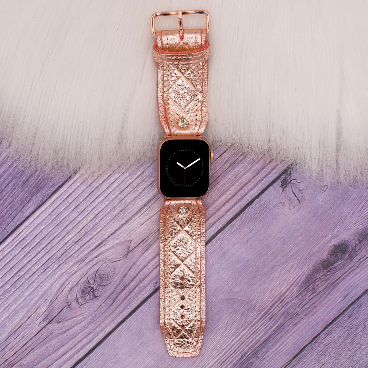 Limited Edition Sivella Band in Luxe Rose Gold Quilted with Rose Gold | Spark*l