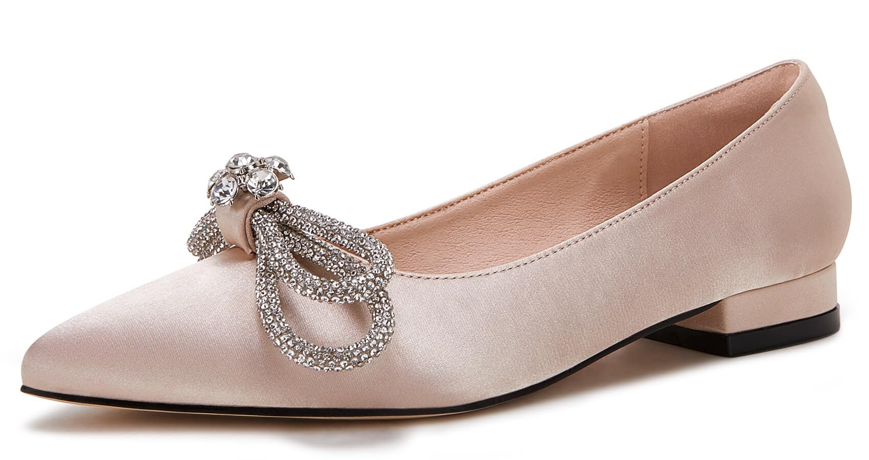 VETASTE Women's Ballet Flats Double Bow Pointed Toe Casual Comfortable Slip on Flat Ballerina Sho... | Amazon (US)