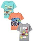 The Children's Place Baby Toddler Boys Short Sleeve Graphic T-Shirt 3-Pack | Amazon (US)