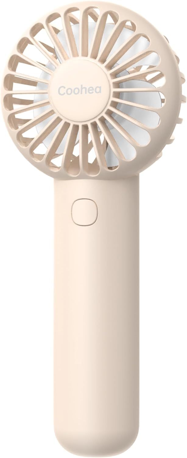 Coohea Handheld Fan Mini Portable Fan Rechargeable Battery Eyelash Fan USB Powered 3 Speeds Power... | Amazon (US)