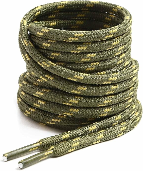 VSUDO Round Shoe Laces for Hiking Boots, 5/32 Inch Shoestrings for Outdoor Work Shoes, Thick Clim... | Amazon (US)
