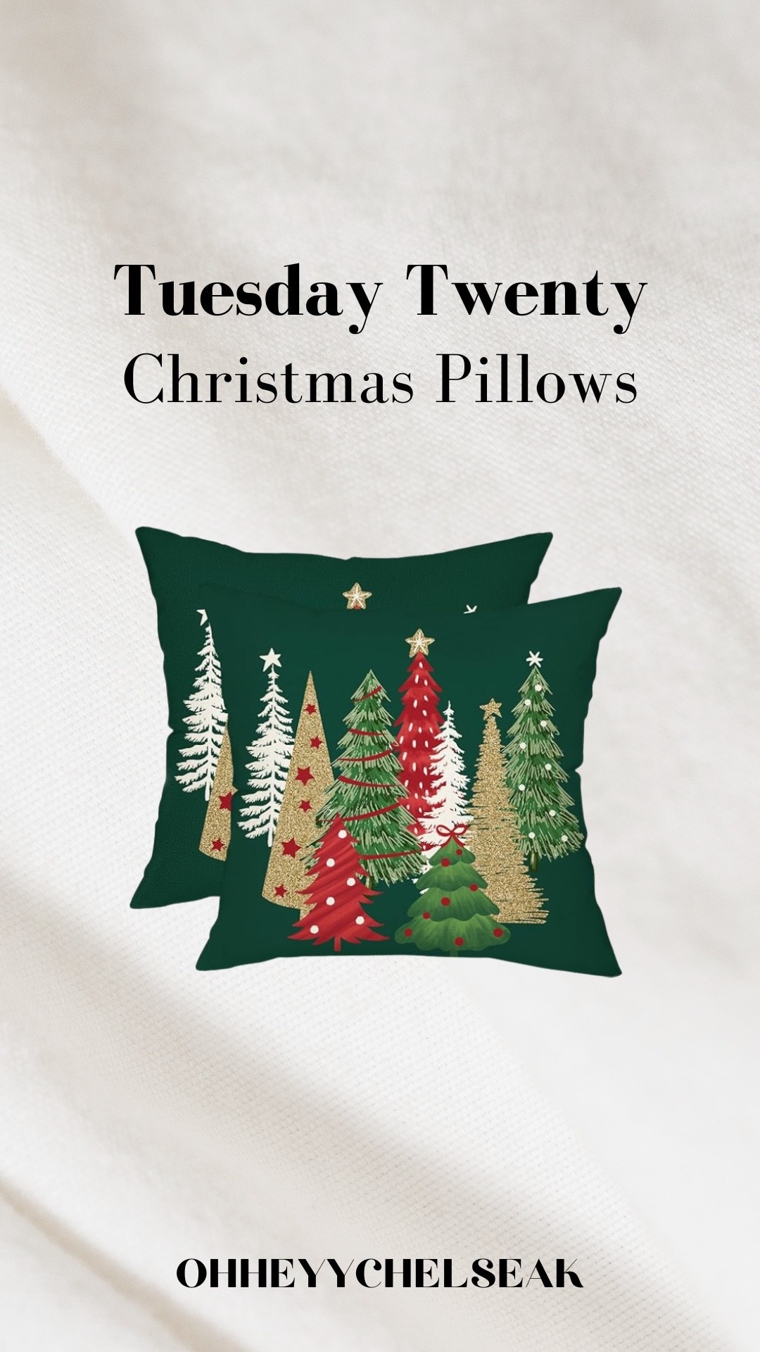 Tuesday Twenty // Christmas pillows 