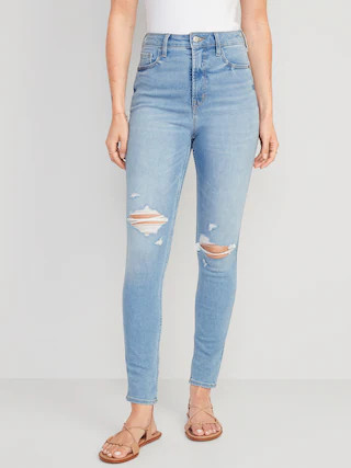 Higher High-Waisted Rockstar 360° Stretch Super-Skinny Jeans for Women | Old Navy (CA)