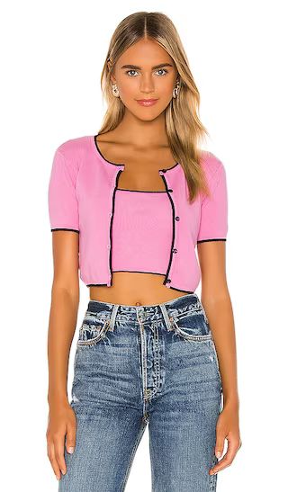 Amy Cardi Set in Pink | Revolve Clothing (Global)