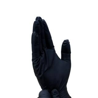 Black Heavy Duty 6 mil Nitrile Gloves, Powder Free (10-Pack) | The Home Depot