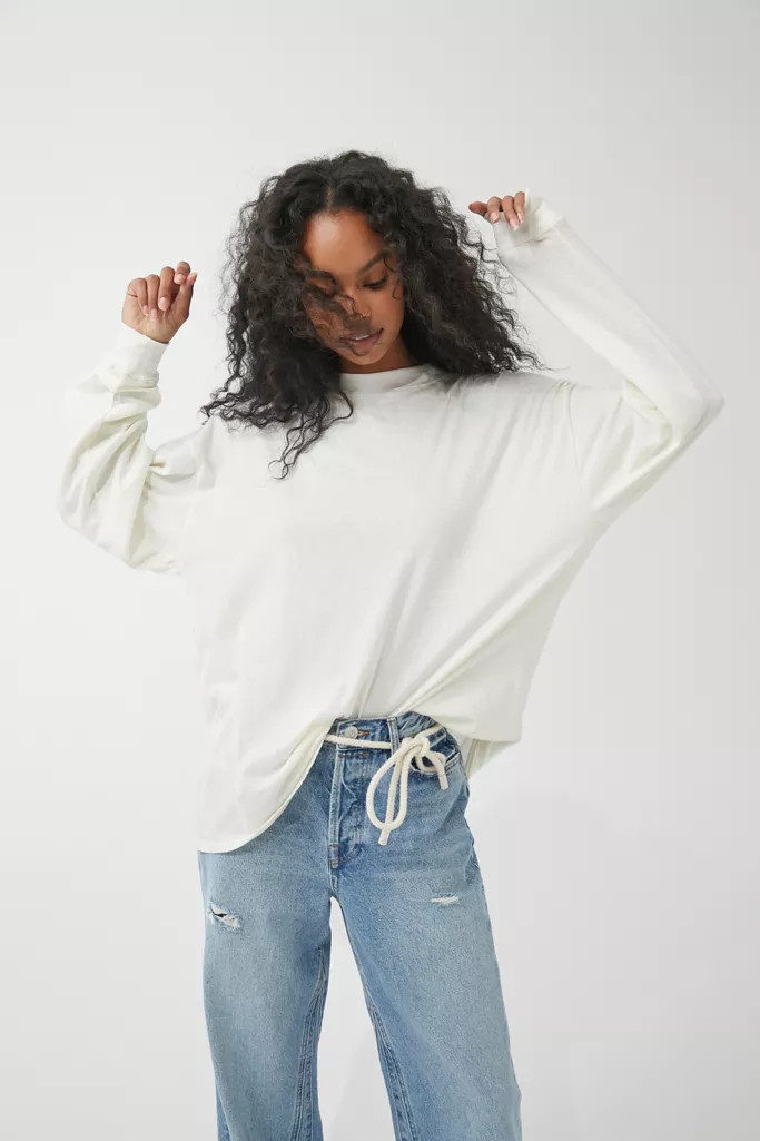 UO Carnaby Recycled Cotton Oversized Tee | Urban Outfitters (US and RoW)