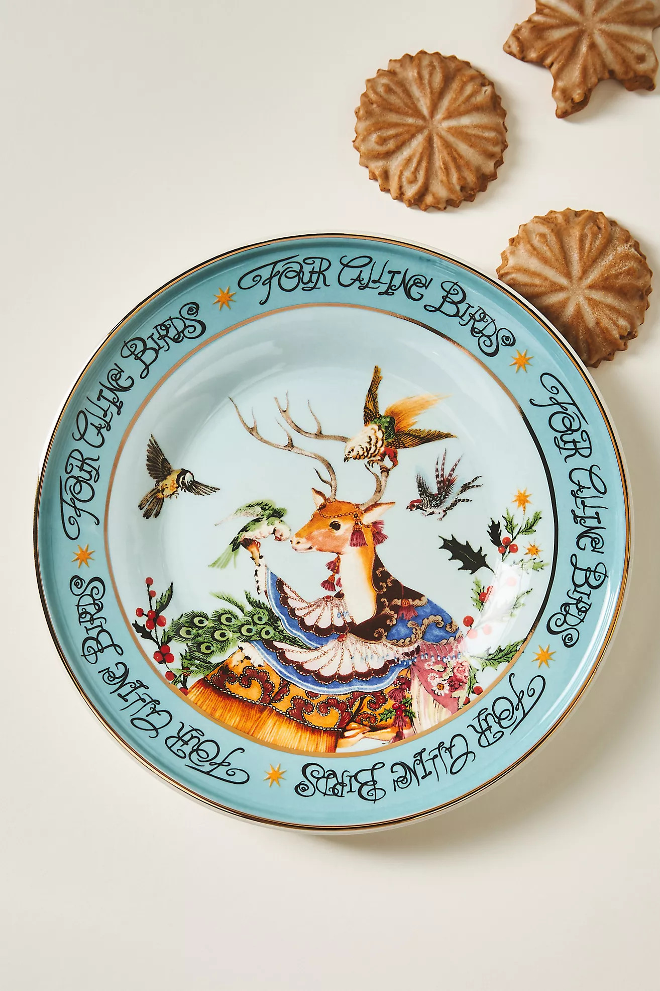 Phannapast Taychamaythakool x Anthropologie Twelve Days of Christmas Stoneware Dessert Plate | Anthropologie (US)