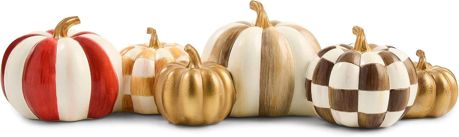 MACKENZIE-CHILDS Resin Pumpkin Cluster, Harvest Glow | Amazon (US)