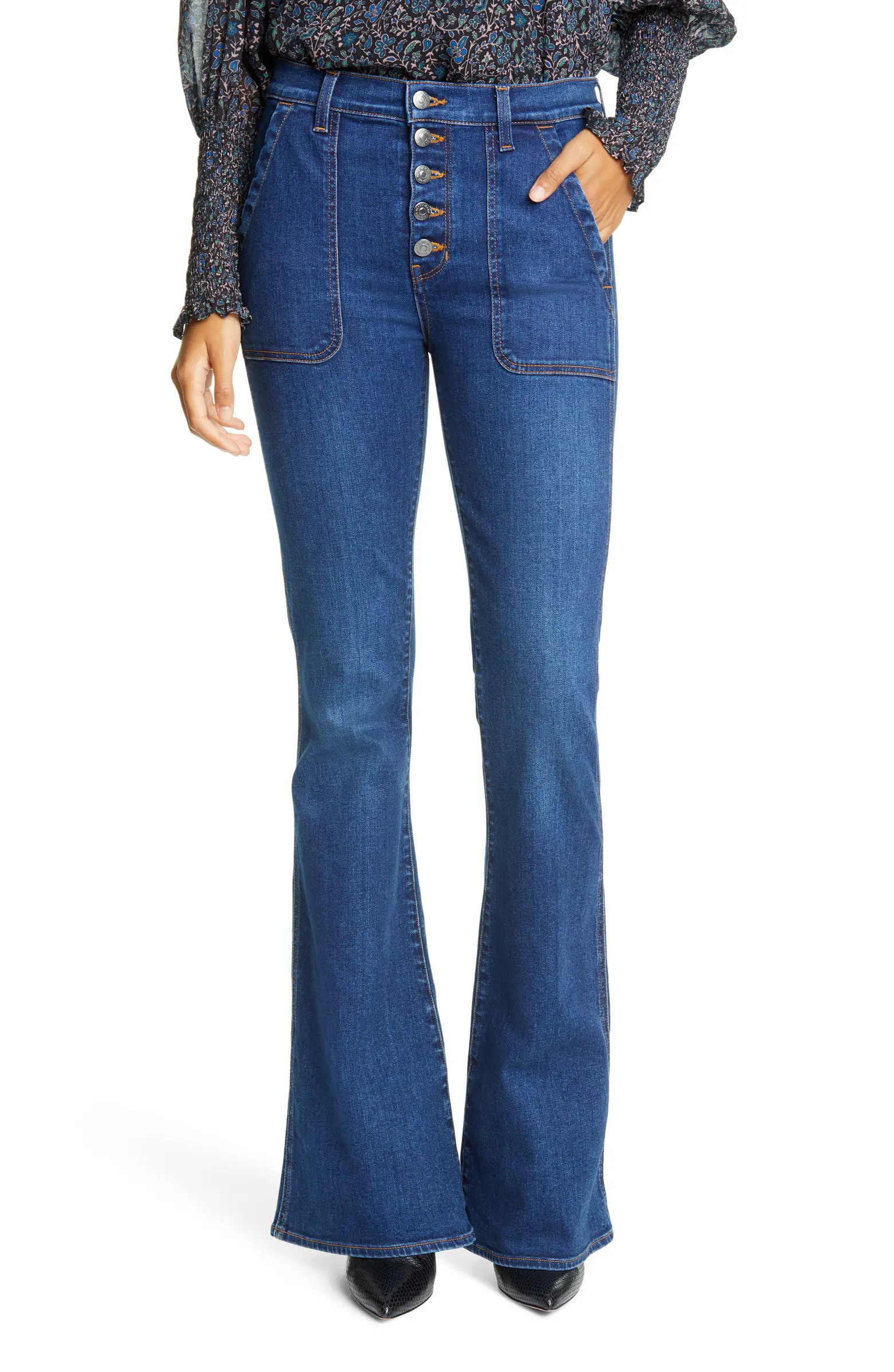 Beverly High Waist Skinny Flare Jeans | Nordstrom