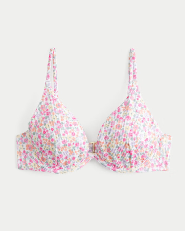 Top RatedRibbed Plunge Underwire Bikini Top | Hollister (US)
