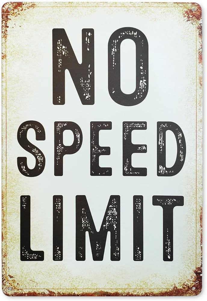 Vintage Tin Sign, Retro Metal Wall Decor, Funny Decorations For Man Cave, Garage Wall Decor, Meta... | Amazon (US)