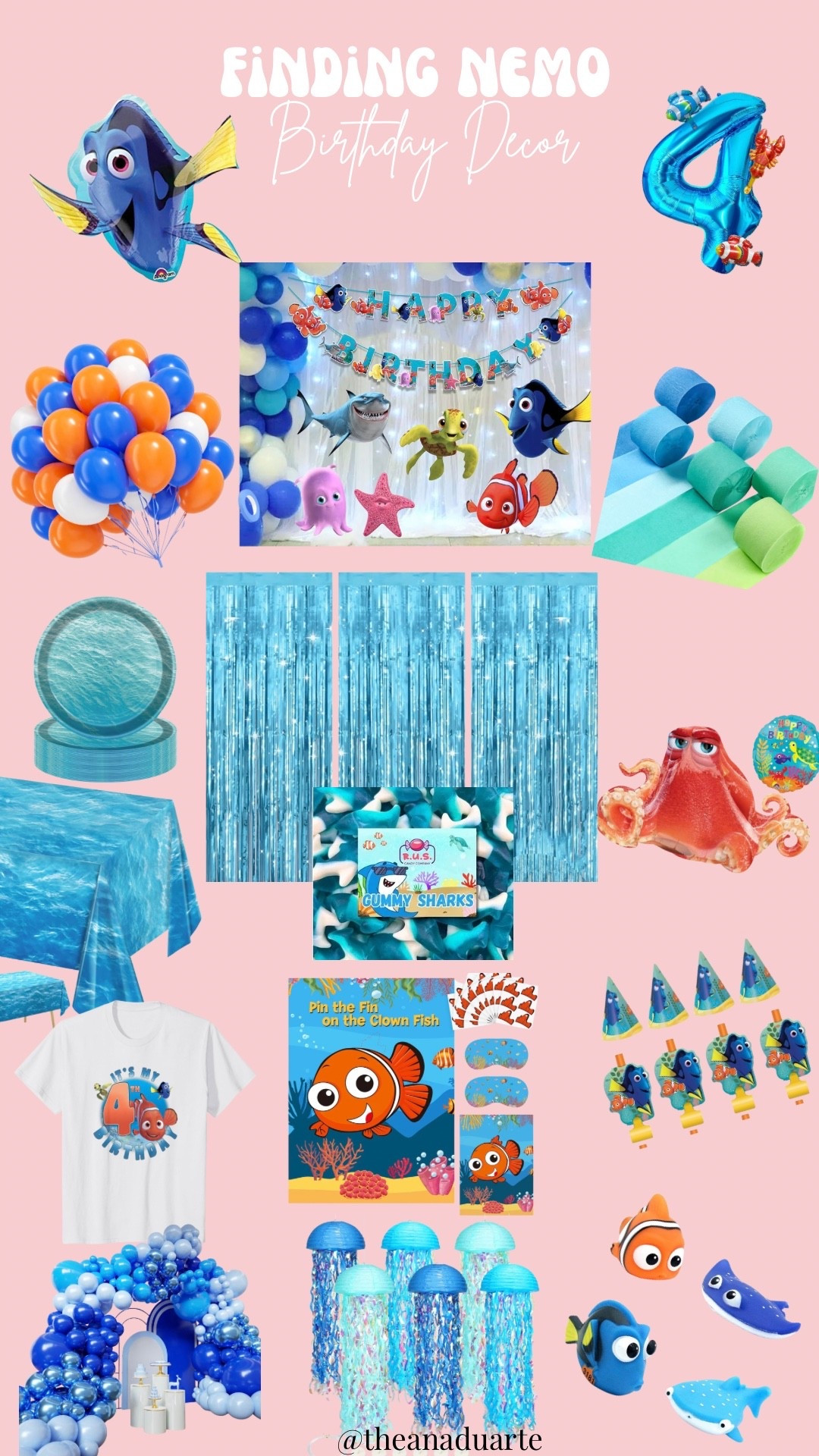 Finding Nemo/ Finding Dory birthday decorations 🐠🫧 

birthday decor, birthday decorations, Disney birthday, sea birthday, ocean birthday 

#LTKKids