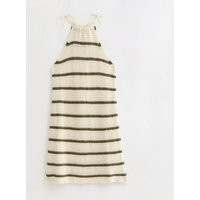 Girls' Stone Stripe Crochet Halter Neck Mini Dress New Look | New Look (UK)