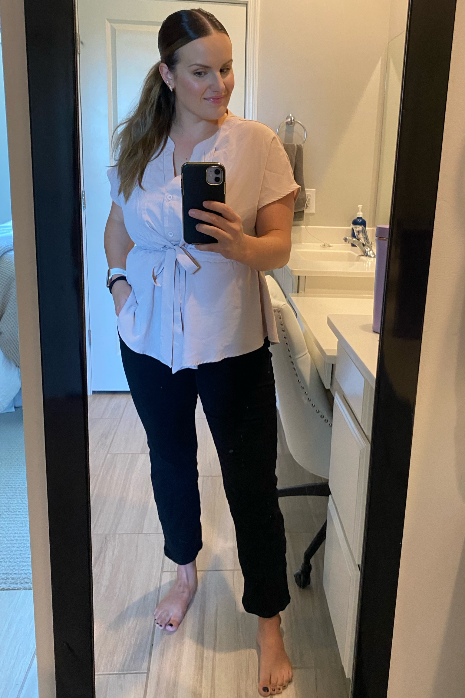 Casual pink and black outfit! 

#LTKmidsize #LTKfamily