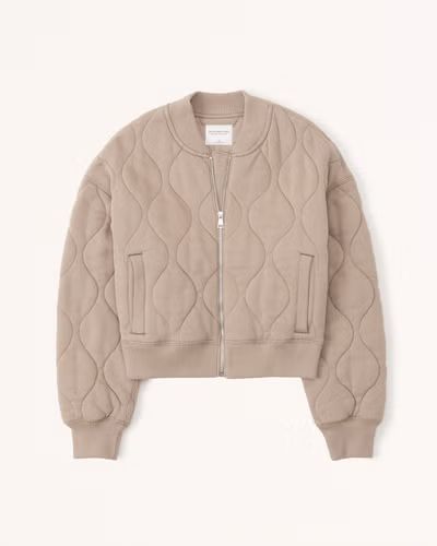 Women's Onion Quilted Bomber | Women's 30% Off Almost All Sweaters & Fleece | Abercrombie.com | Abercrombie & Fitch (US)