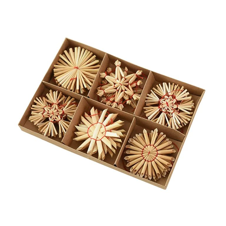 Asdomo Christmas Ornaments Mini Five-Pointed Star Adornment Decorations Box Home Garden Platycodo... | Walmart (US)