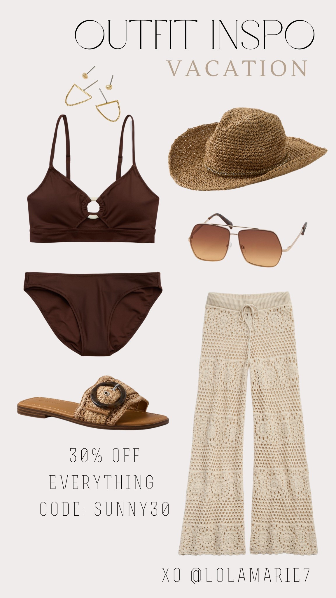 Vacation Style!
Use code SUNNY30 on everything 🌞 

#vacation #beachstyle #swim #cabo

#LTKSaleAlert #LTKFindsUnder50 #LTKSwim