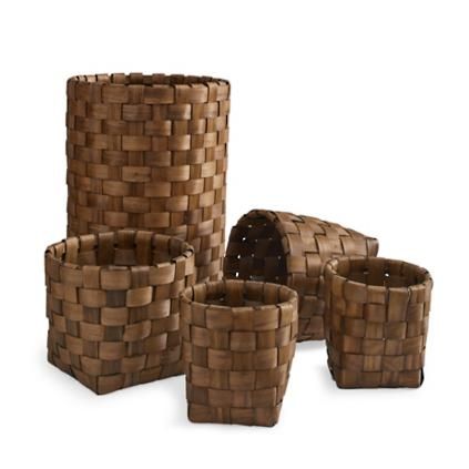 Chipwood Nesting Baskets, Set of Five | Grandin Road