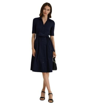 Cotton Blend Elbow Sleeve Shirt Dress | Bloomingdale's (US)
