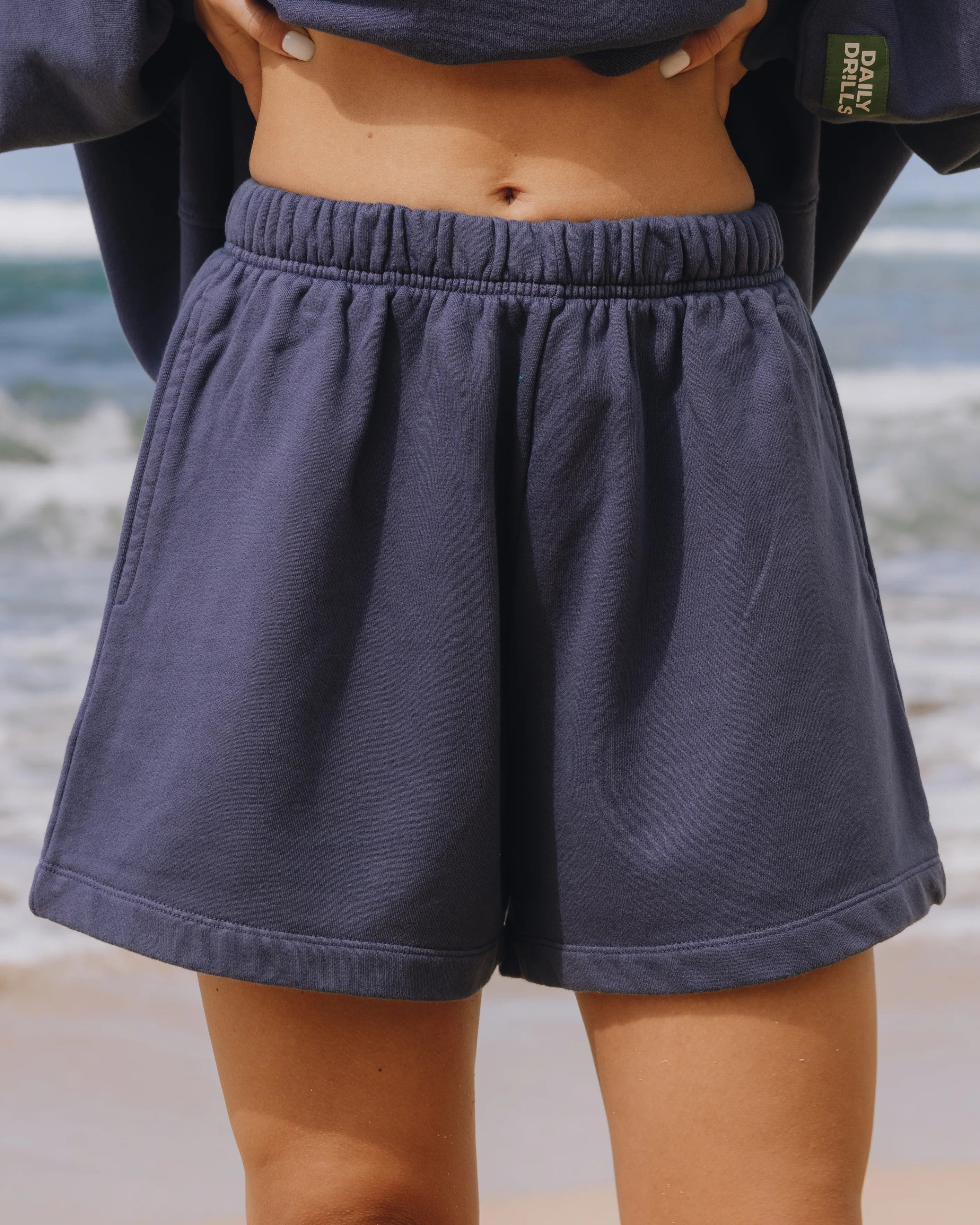 Sweat Shorts - Navy | Daily Drills
