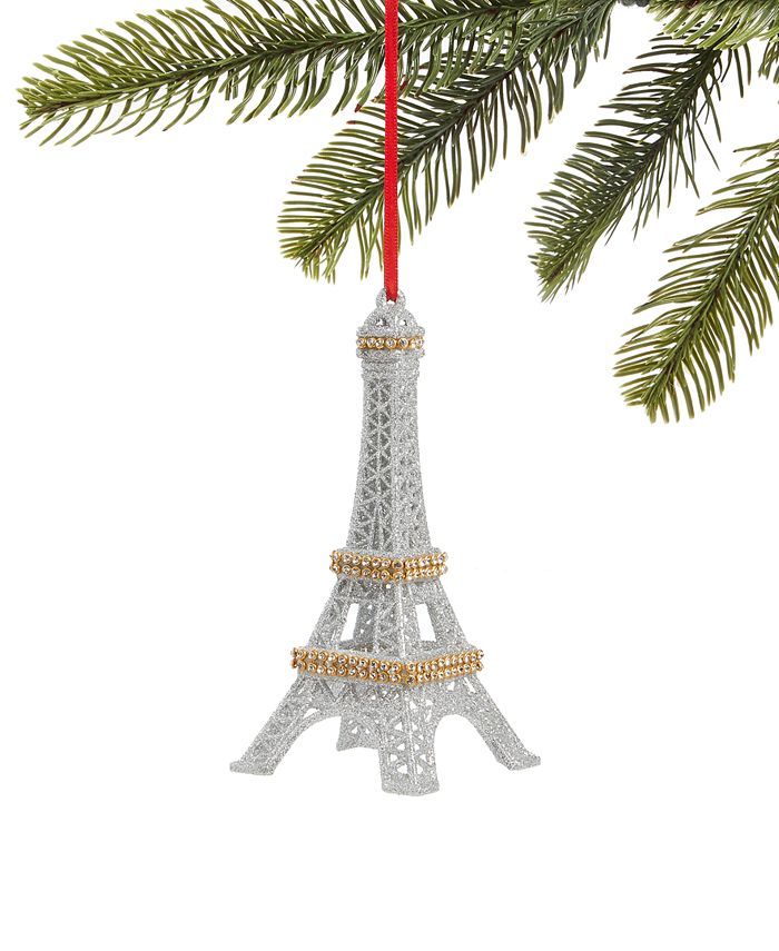 Holiday Lane Fashion Week, Glitter Eiffel Tower Ornament, Created for Macy's & Reviews - Shop All... | Macys (US)