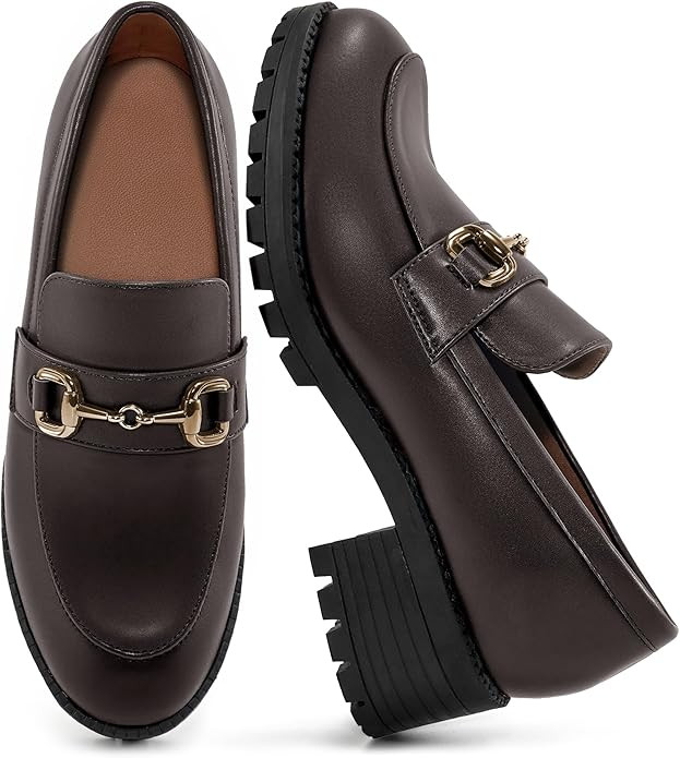 FUDYNMALC Platform Loafers for Women Dress: Casual Comfortable Slip On Chunky Shoes 2025 Walking ... | Amazon (US)